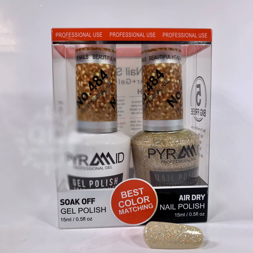 Pyramid Gel Polish + Nail Lacquer, 484, 0.5oz