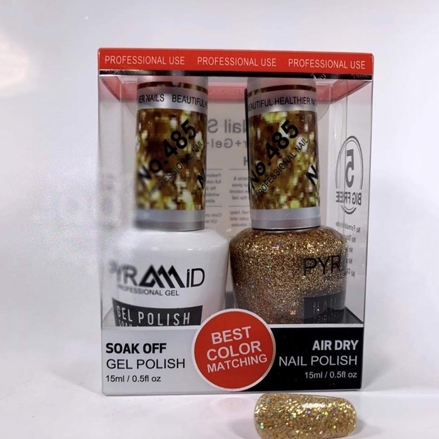 Pyramid Gel Polish + Nail Lacquer, 485, 0.5oz