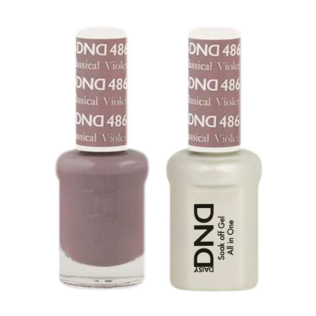 DND Nail Lacquer And Gel Polish, 486, Classical Violet, 0.5oz MY0924