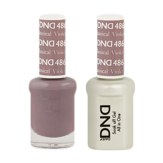 DND Nail Lacquer And Gel Polish, 486, Classical Violet, 0.5oz MY0924