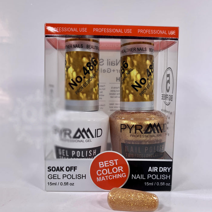 Pyramid Gel Polish + Nail Lacquer, 486, 0.5oz