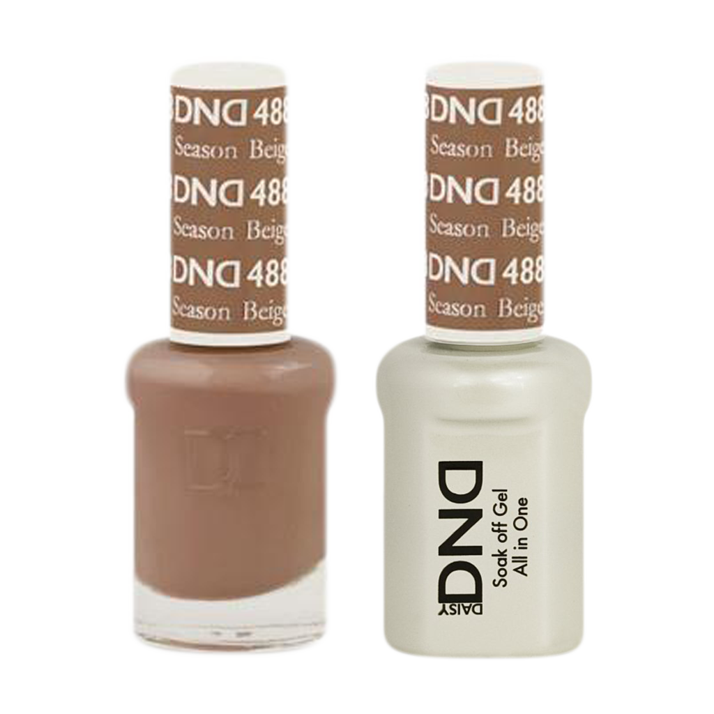 DND Nail Lacquer And Gel Polish, 488, Season Beige, 0.5oz MY0924