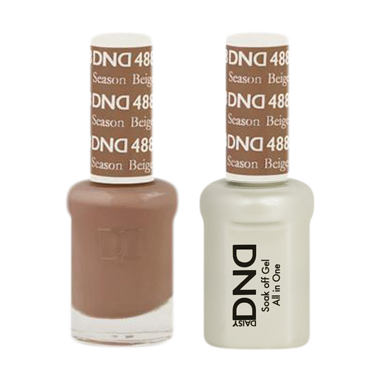 DND Nail Lacquer And Gel Polish, 488, Season Beige, 0.5oz MY0924