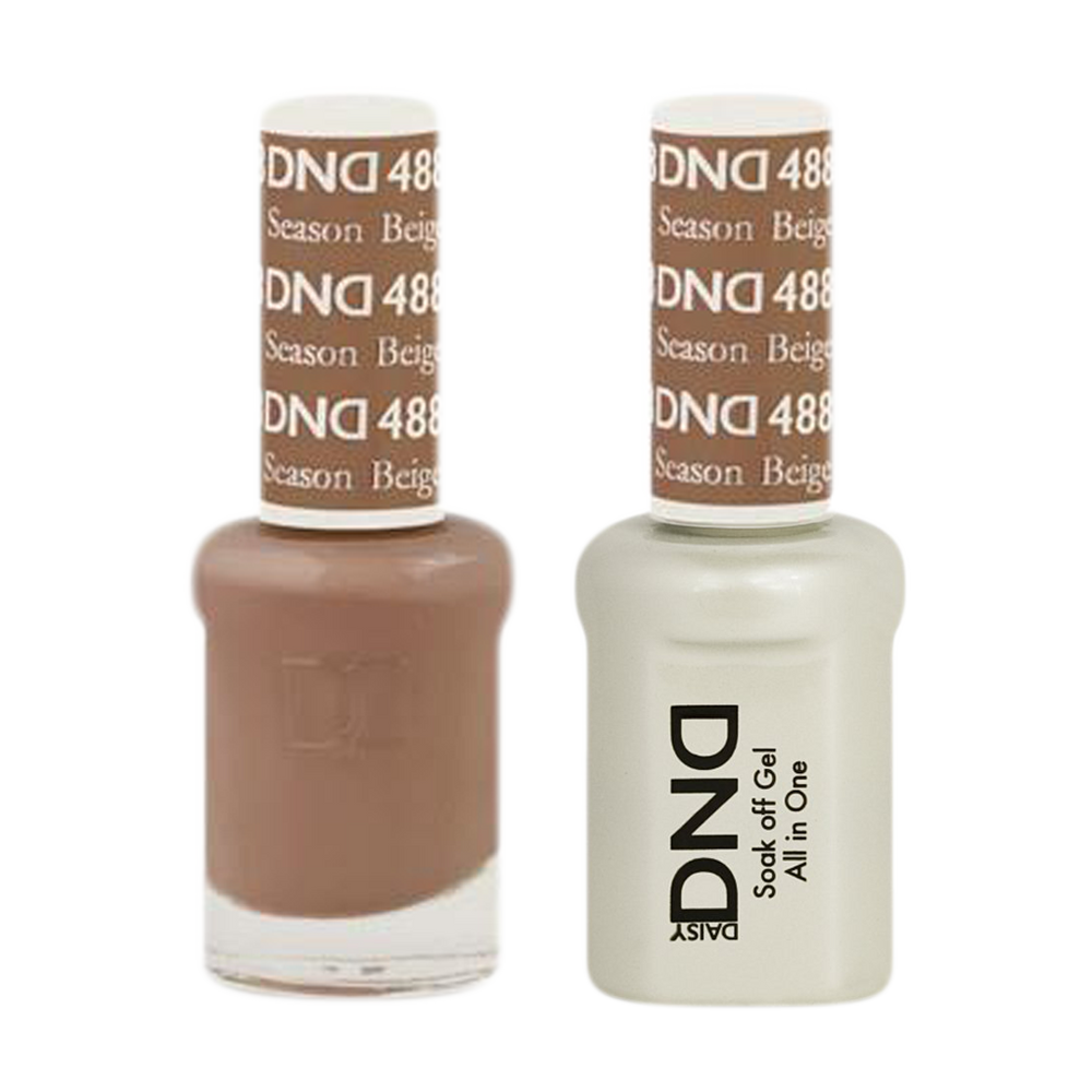 DND Nail Lacquer And Gel Polish, 488, Season Beige, 0.5oz MY0924