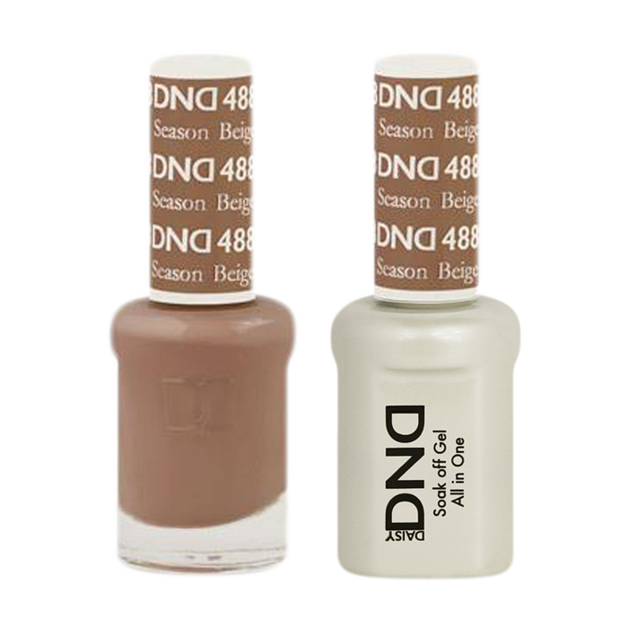 DND Nail Lacquer And Gel Polish, 488, Season Beige, 0.5oz MY0924
