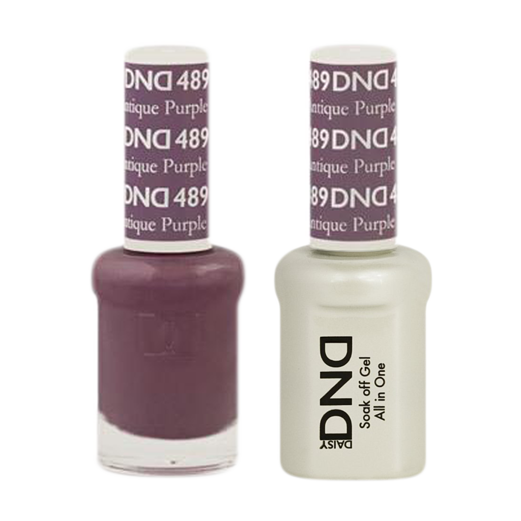 DND Nail Lacquer And Gel Polish, 489, Antique Purple, 0.5oz MY0924