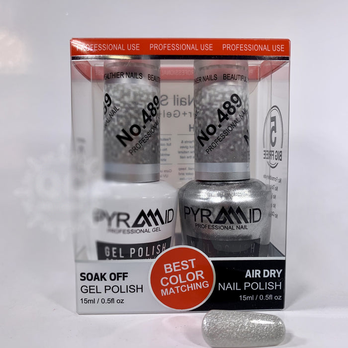 Pyramid Gel Polish + Nail Lacquer, 489, 0.5oz