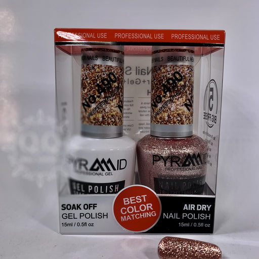 Pyramid Gel Polish + Nail Lacquer, 490, 0.5oz