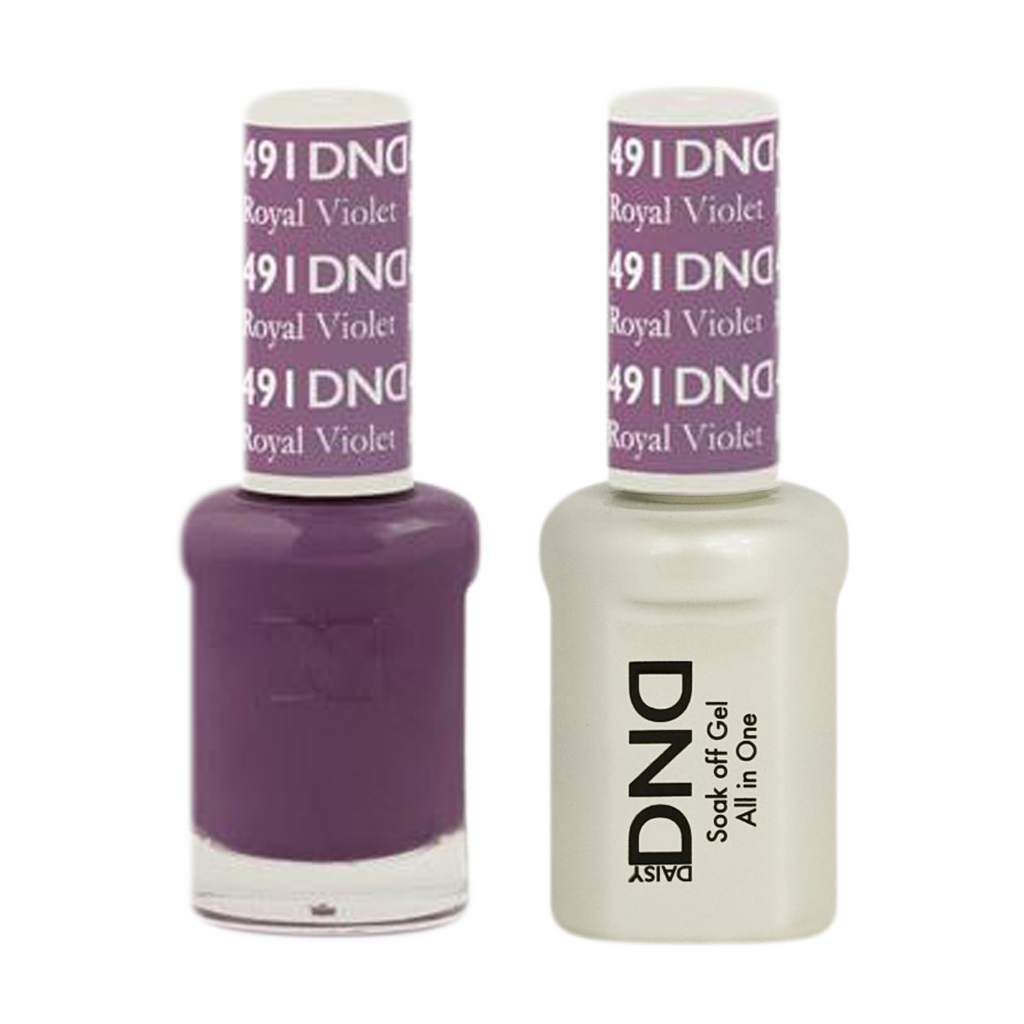 DND Nail Lacquer And Gel Polish, 491, Royal Violet, 0.5oz MY0924