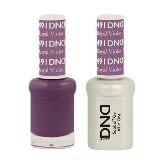 DND Nail Lacquer And Gel Polish, 491, Royal Violet, 0.5oz MY0924