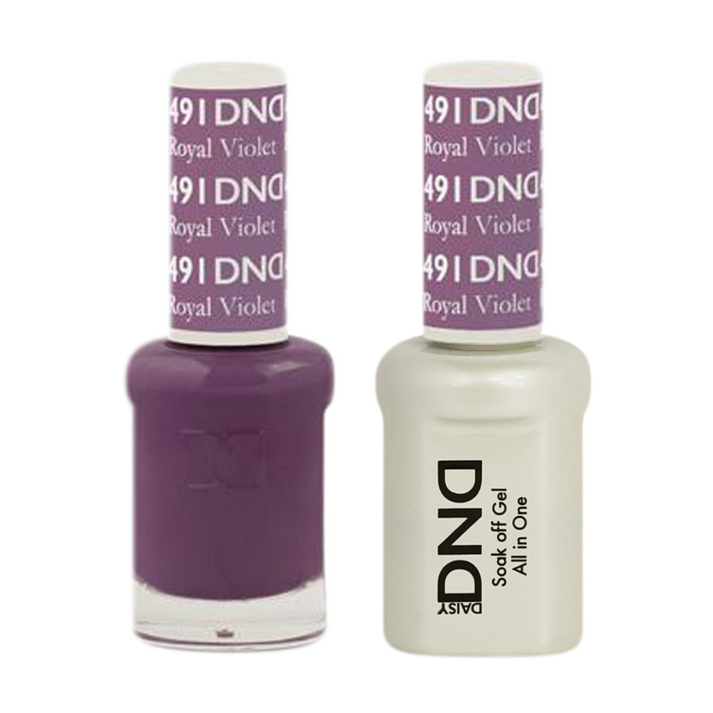 DND Nail Lacquer And Gel Polish, 491, Royal Violet, 0.5oz MY0924