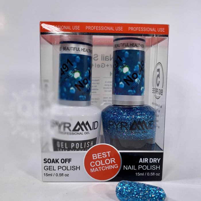 Pyramid Gel Polish + Nail Lacquer, 491, 0.5oz