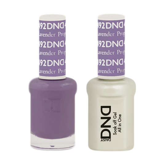 DND Nail Lacquer And Gel Polish, 492, Lavender Prophet, 0.5oz MY0924