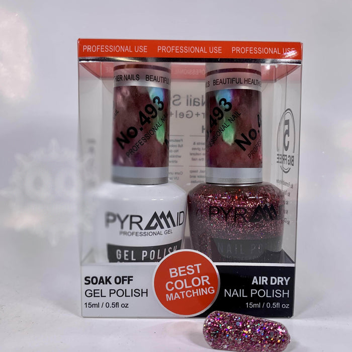 Pyramid Gel Polish + Nail Lacquer, 493, 0.5oz