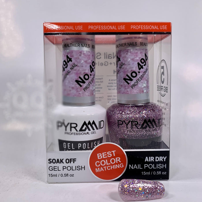 Pyramid Gel Polish + Nail Lacquer, 494, 0.5oz
