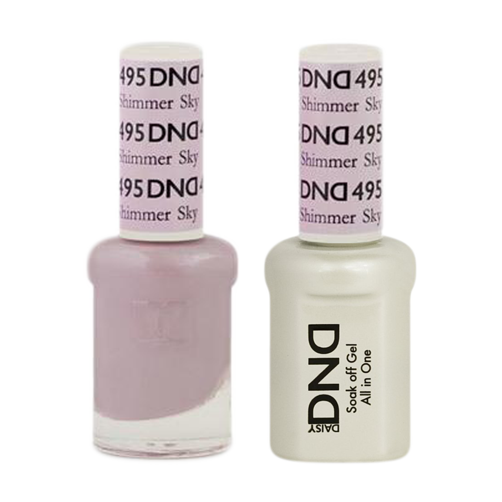 DND Nail Lacquer And Gel Polish, 495, Shimmer Sky, 0.5oz MY0924