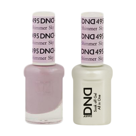 DND Nail Lacquer And Gel Polish, 495, Shimmer Sky, 0.5oz MY0924