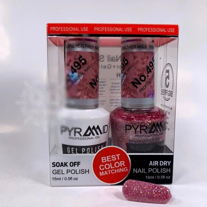 Pyramid Gel Polish + Nail Lacquer, 495, 0.5oz