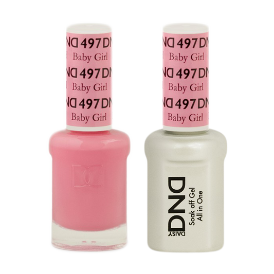 DND Nail Lacquer And Gel Polish, 497, Baby Girl, 0.5oz MY0924