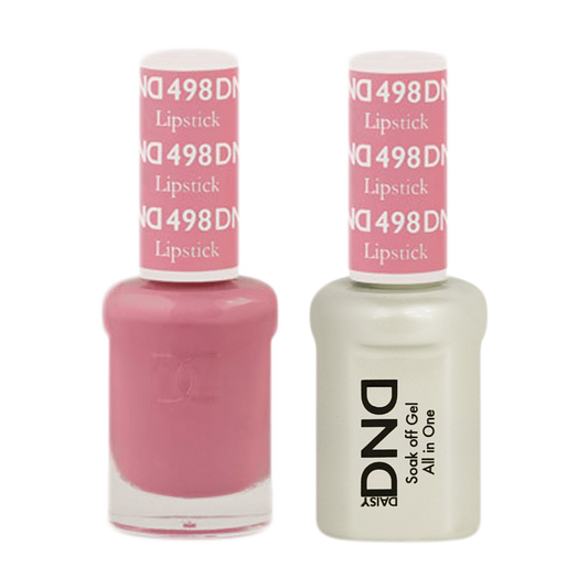 DND Nail Lacquer And Gel Polish, 498, Lipstick, 0.5oz MY0924