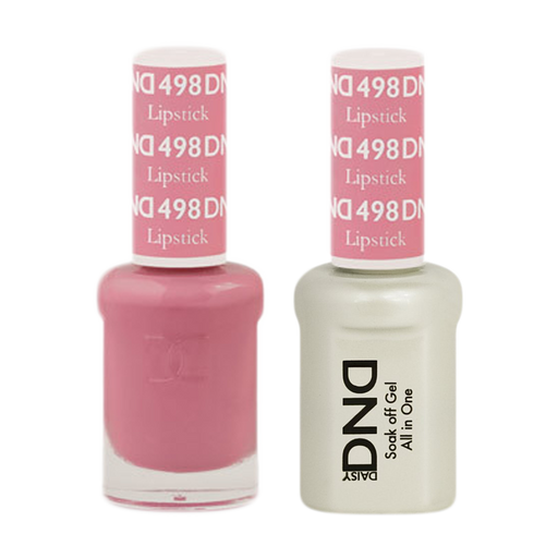 DND Nail Lacquer And Gel Polish, 498, Lipstick, 0.5oz MY0924