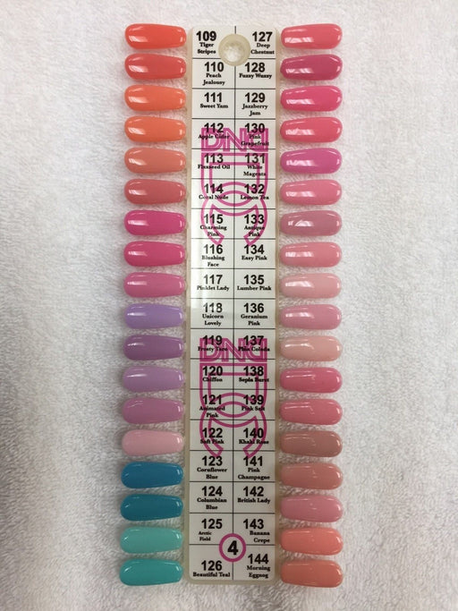 DC Nail Lacquer And Gel Polish, Full Line Of 36 Colors (From 109 To 144), 0.5oz OK1225VD