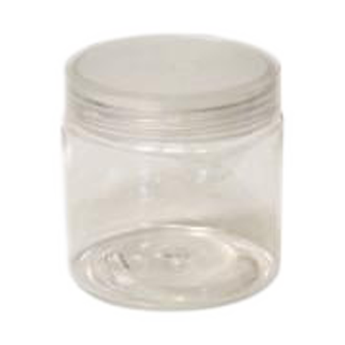 Cre8tion Clear Plastic Jar, 4oz, 26058