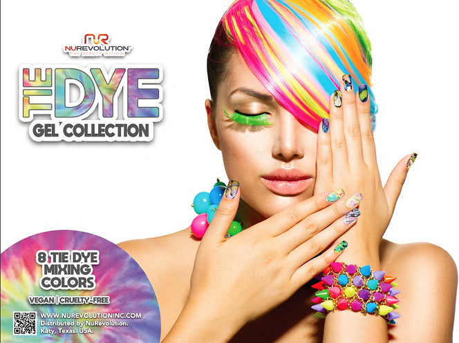 NuRevolution Tie Dye Gel Collection, Full line of 8 colors ( from 01 to 08) KK0918