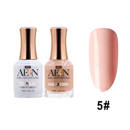 AEON Gel Polish + Nail Lacquer, 005, Innocently Pink, 0.5oz OK0326LK
