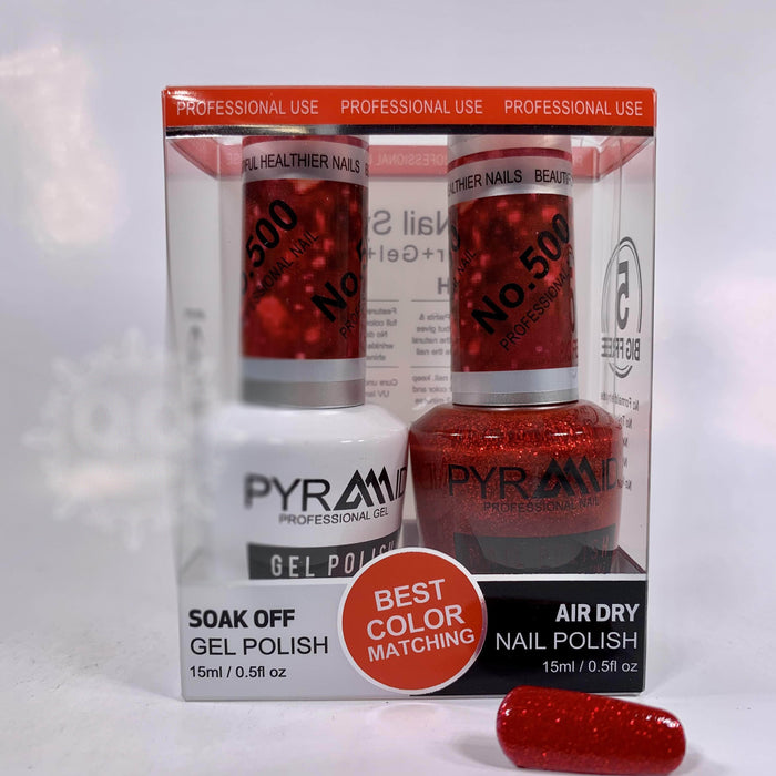 Pyramid Gel Polish + Nail Lacquer, 500, 0.5oz
