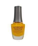 Morgan Taylor, 50209, Chrome Collection, Sunset Yellow Applique, 0.5oz