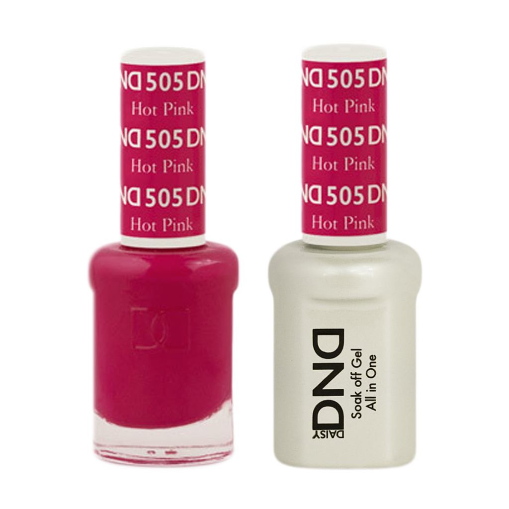 DND Nail Lacquer And Gel Polish, 505, Hot Pink, 0.5oz MY0924