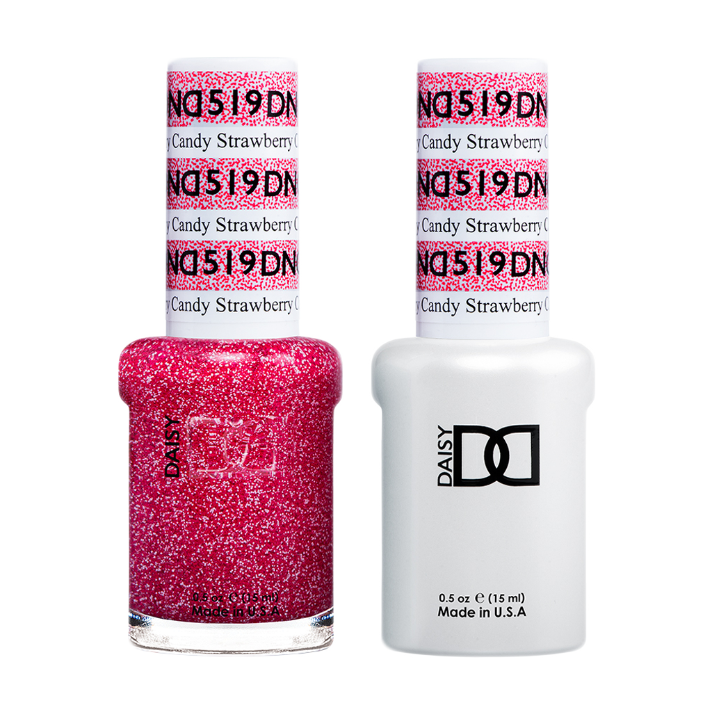 DND Nail Lacquer And Gel Polish, 519, Strawberry Candy, 0.5oz MY0924