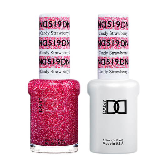 DND Nail Lacquer And Gel Polish, 519, Strawberry Candy, 0.5oz MY0924