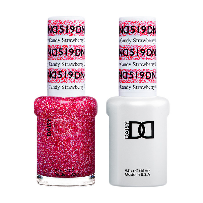 DND Nail Lacquer And Gel Polish, 519, Strawberry Candy, 0.5oz MY0924