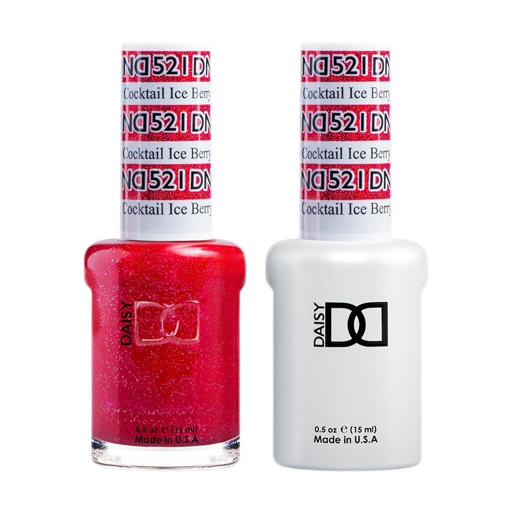 DND Nail Lacquer And Gel Polish, 521, Ice Berry Cocktail, 0.5oz MY0924