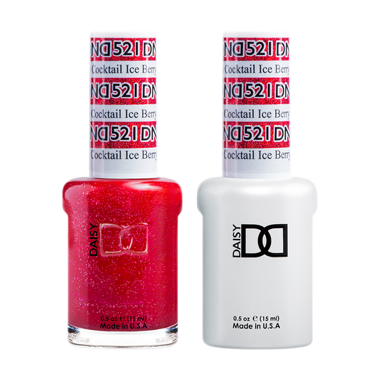 DND Nail Lacquer And Gel Polish, 521, Ice Berry Cocktail, 0.5oz MY0924