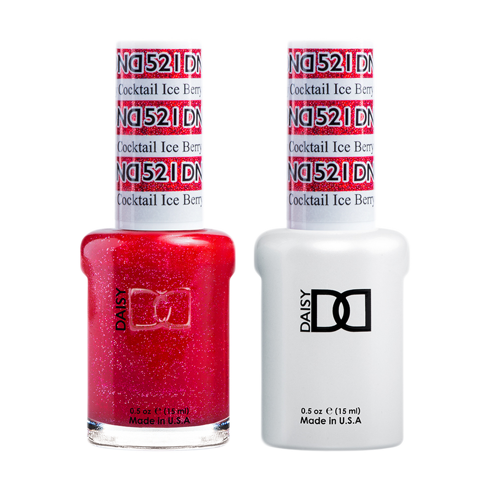 DND Nail Lacquer And Gel Polish, 521, Ice Berry Cocktail, 0.5oz MY0924