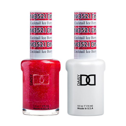 DND Nail Lacquer And Gel Polish, 521, Ice Berry Cocktail, 0.5oz MY0924