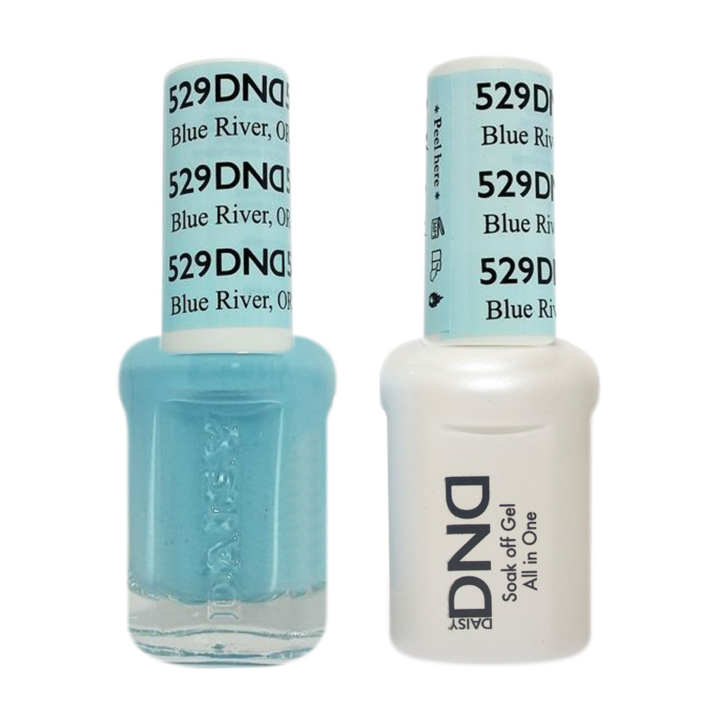 DND Nail Lacquer And Gel Polish, 529, Blue River, 0.5oz MY0924