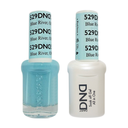 DND Nail Lacquer And Gel Polish, 529, Blue River, 0.5oz MY0924