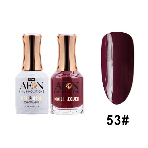 AEON Gel Polish + Nail Lacquer, 053, Boys In Berries, 0.5oz OK0326LK