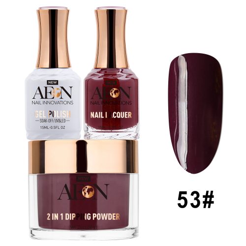 AEON 3in1 Dipping Powder + Gel Polish + Nail Lacquer, 053, Boys In Berries OK0327LK