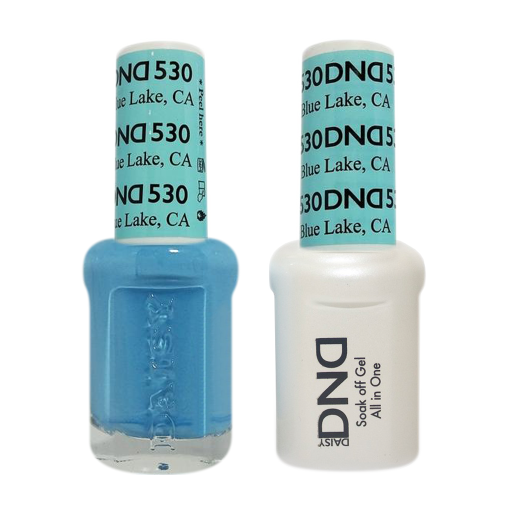 DND Nail Lacquer And Gel Polish, 530, Blue Lake, 0.5oz MY0924