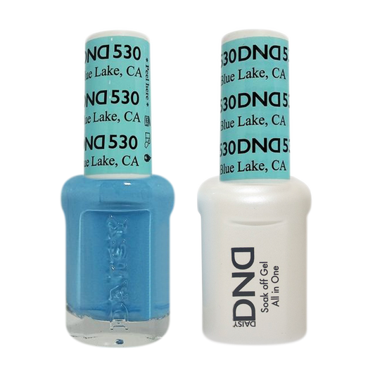 DND Nail Lacquer And Gel Polish, 530, Blue Lake, 0.5oz MY0924