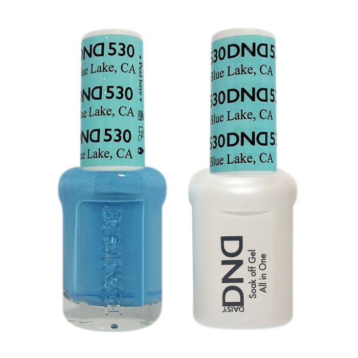 DND Nail Lacquer And Gel Polish, 530, Blue Lake, 0.5oz MY0924