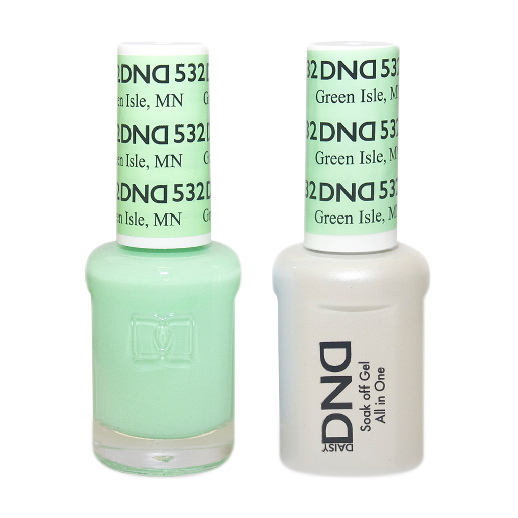 DND Nail Lacquer And Gel Polish, 532, Green Isle, 0.5oz MY0924