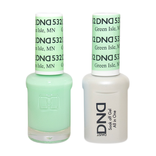 DND Nail Lacquer And Gel Polish, 532, Green Isle, 0.5oz MY0924