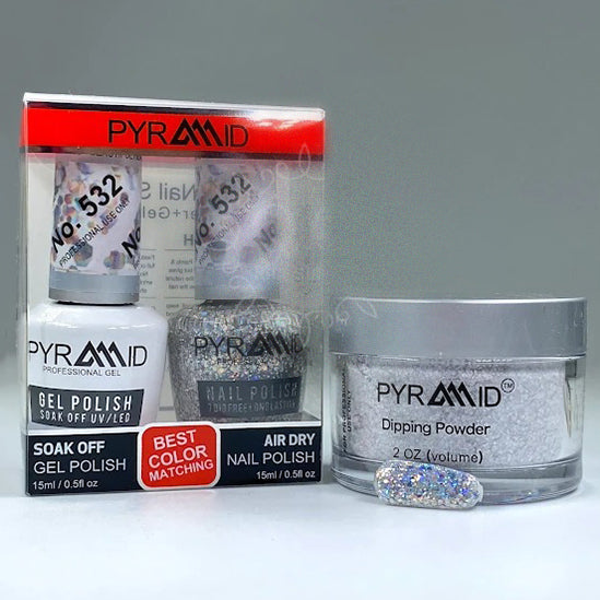 Pyramid 3in1 Dipping Powder + Gel Polish + Nail Lacquer, 532 OK1021MD