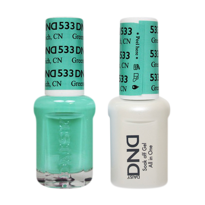 DND Nail Lacquer And Gel Polish, 533, Greenwich, 0.5oz MY0924
